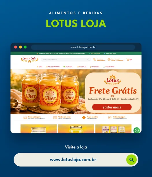 Loja virtual Lotus Loja